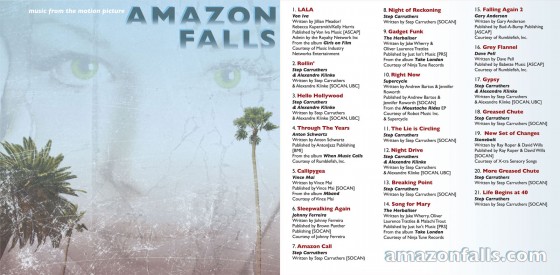 Amazon Falls CD Sound Track Cover